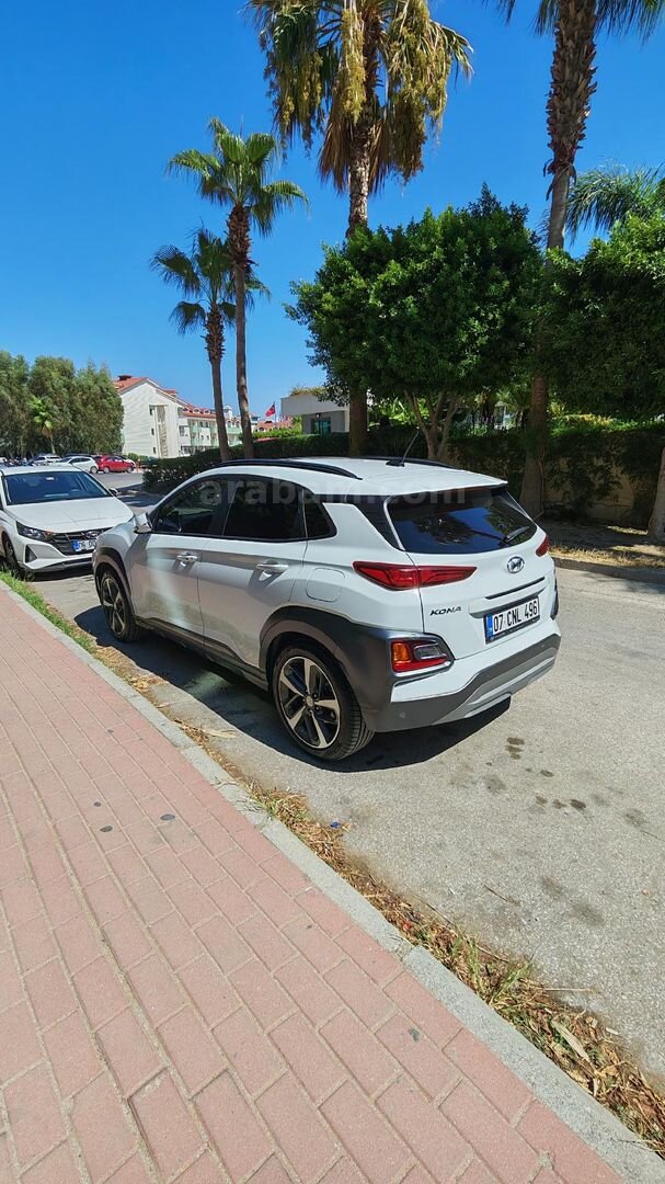 2WD Hyundai Kona 1.6 T-GDI Elite Smart 2020 Model Antalya 63500 km Beyaz 6