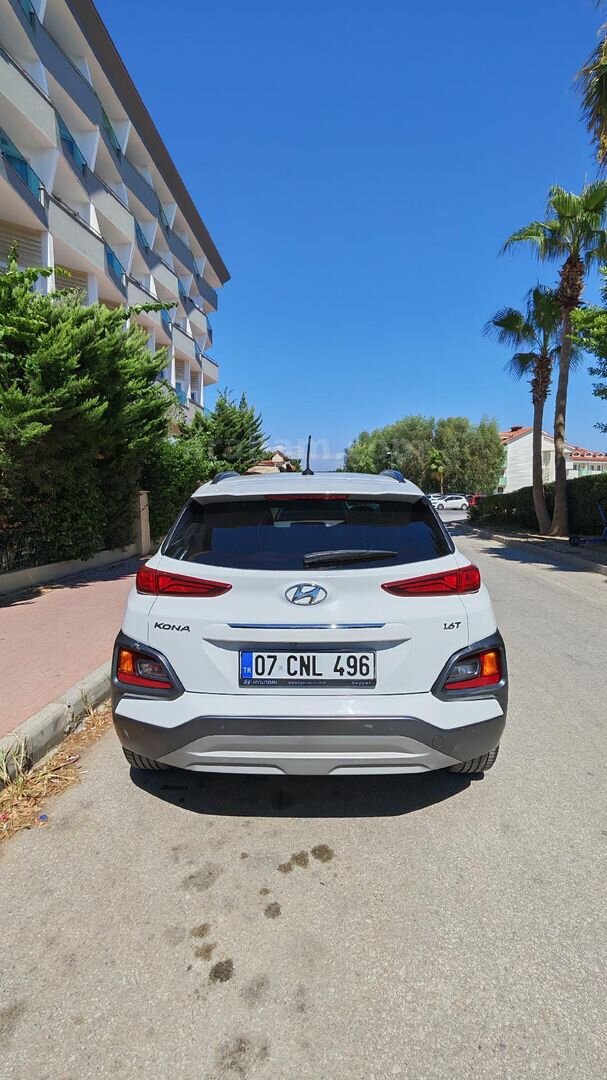 2WD Hyundai Kona 1.6 T-GDI Elite Smart 2020 Model Antalya 63500 km Beyaz 5