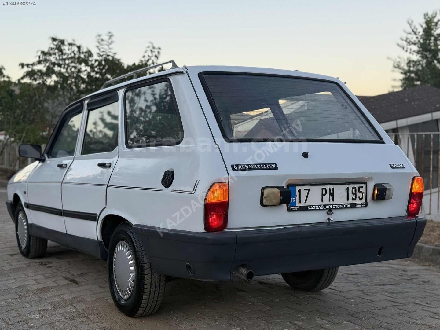 Galeriden Renault R 12 Toros 1990 Model Çanakkale 10.000 km Beyaz 7