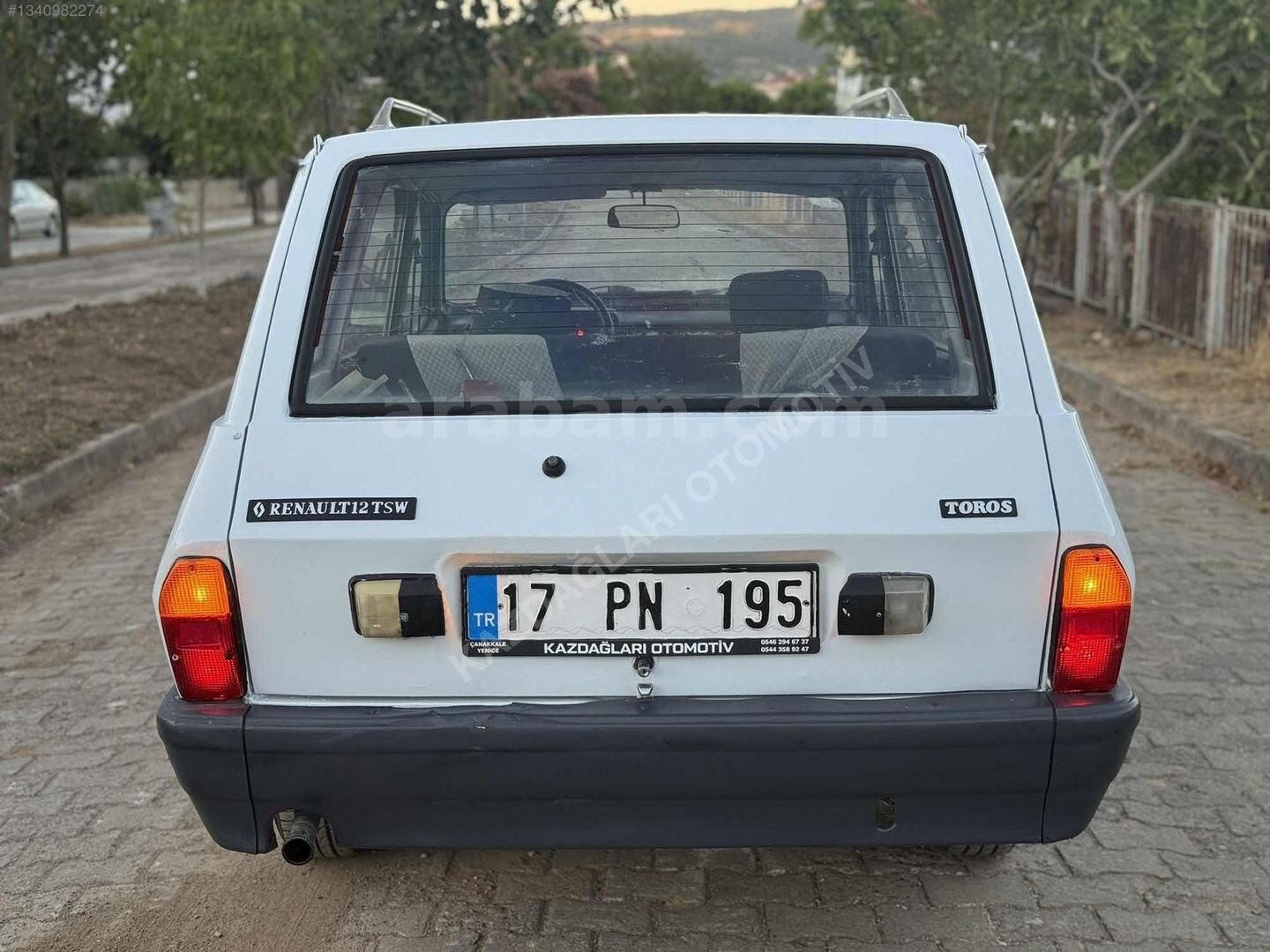 Galeriden Renault R 12 Toros 1990 Model Çanakkale 10.000 km Beyaz 5