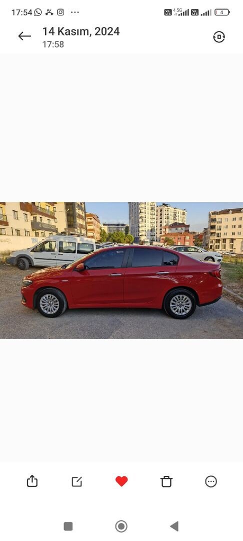 Sahibinden Fiat Egea 1.4 Fire Easy 2021 Model İstanbul 128.000 km Kırmızı 3