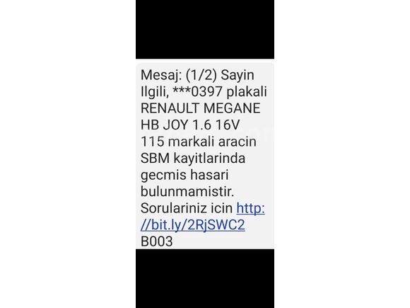 Sahibinden Renault Megane 1.6 Joy 2017 Model Gaziantep 99.350 KM
