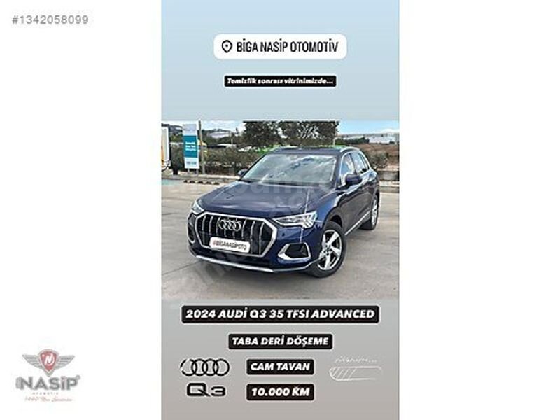 *NASİP'TEN 2024 AUDÍ Q3 35 TFSI ADVANCED ~TABA ~CAMTAVAN~HATASIZ 2