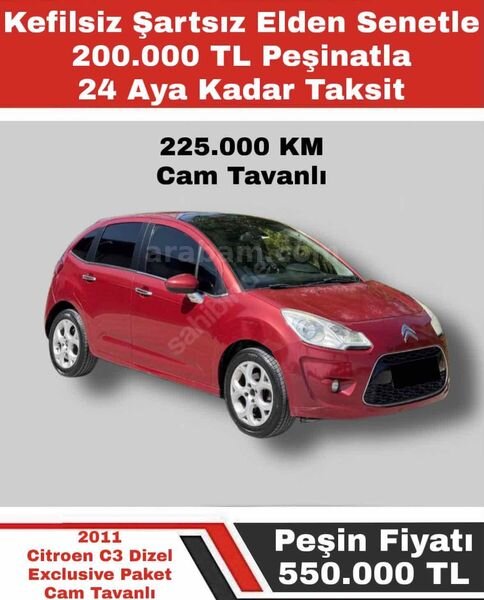 200.000TL PEŞİNLE GERİSİ ELDEN SENETLE 1
