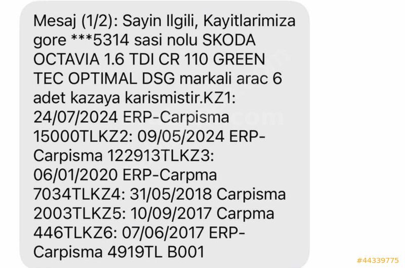 3E CAR DAN SKODA OCTAVİA DİZEL OTOMATİK 7
