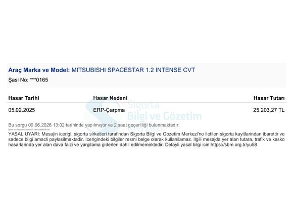 Galeriden Mitsubishi Space Star 1.2 MIVEC 2022 Model İstanbul