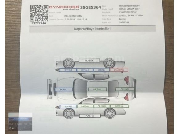 Galeriden Suzuki Vitara 1.6 GL Plus 2017 Model İzmir 136.000 KM