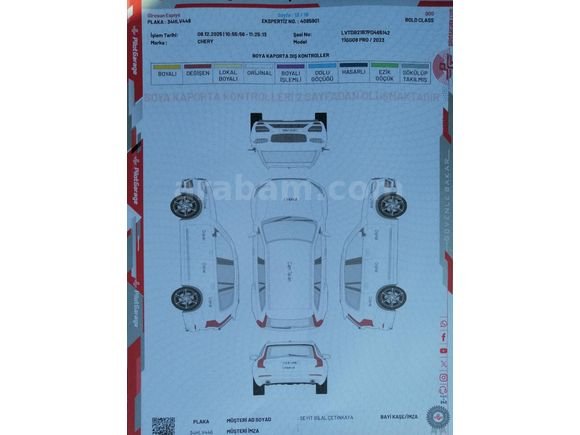 Sahibinden Chery Tiggo 8 Pro 1.6 TGDI Excellent 2023 Model Giresun