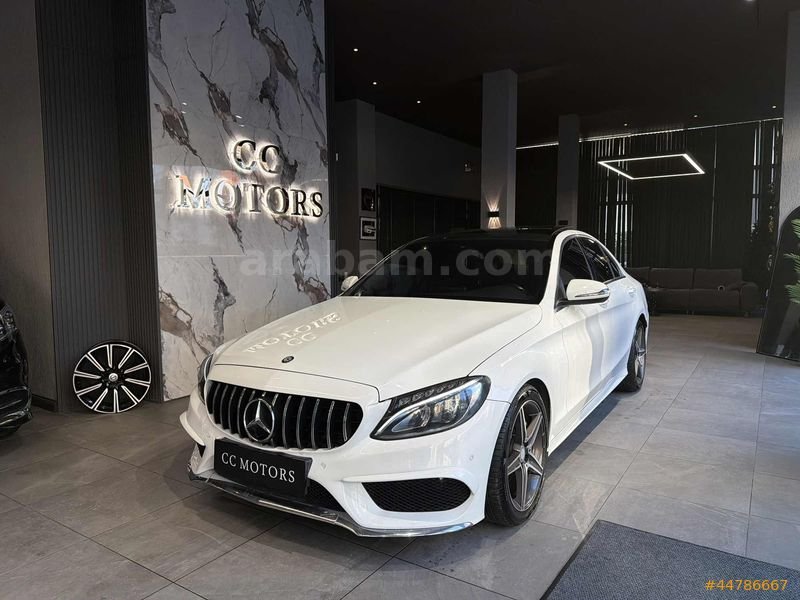 CC MOTORS /2015 MERCEDES C200d AMG /CAM TAVAN-İMZALI SERİ-NAVİ