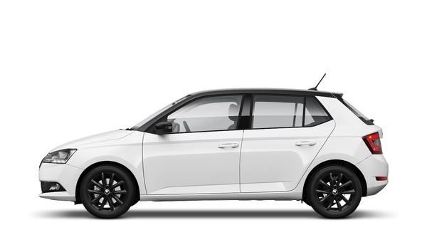 skoda fabia candy white with black magic roof