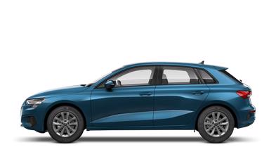 audi a3 sportback atoll blue