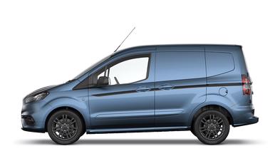 ford transit courier chrome blue