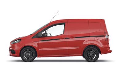 ford transit courier race red