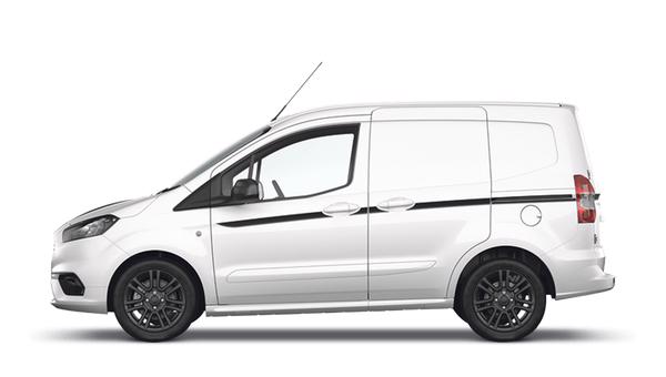 ford transit courier frozen white