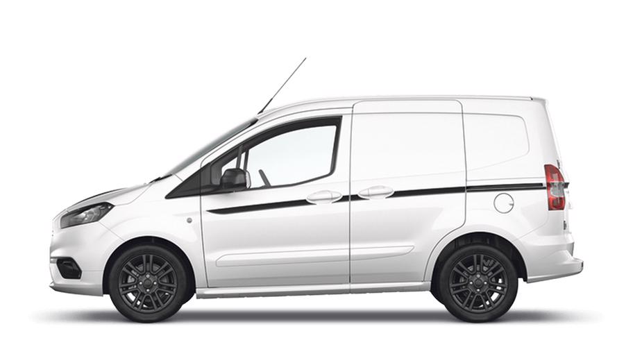 ford transit courier frozen white