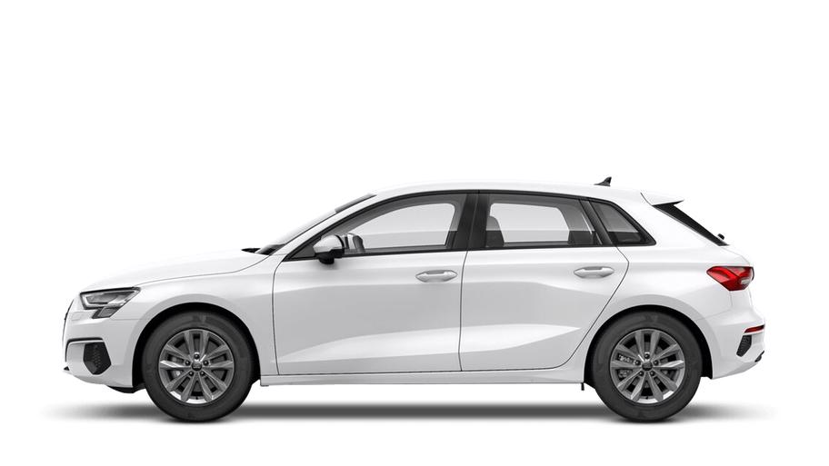 audi a3 sportback ibis white