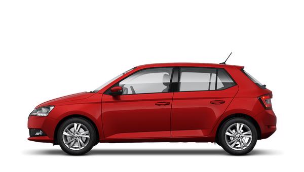 skoda fabia velvet red
