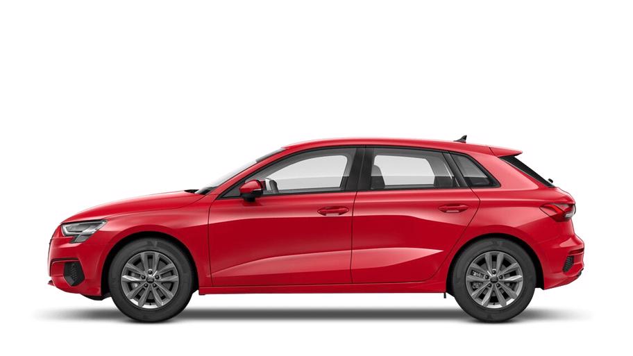 audi a3 sportback tango red