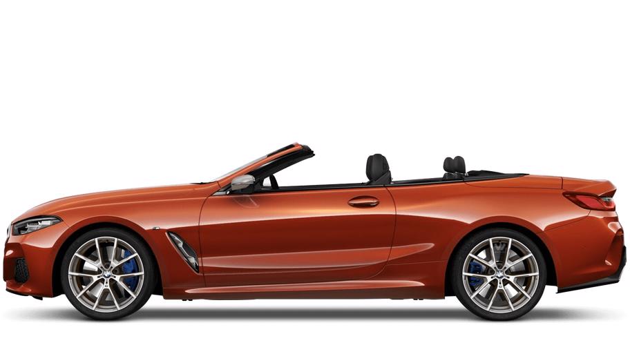 bmw 8 serisi cabrio sunset orange