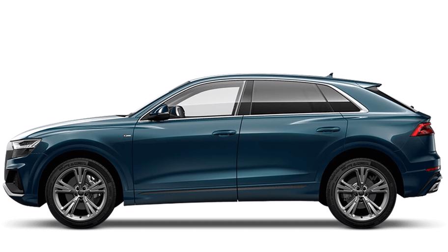 audi q8 galaxy blue
