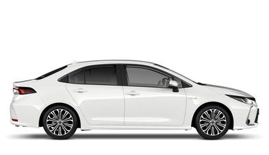 toyota corolla sedan pure white