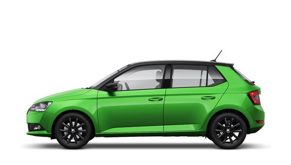 skoda fabia rallye green with black magic roof