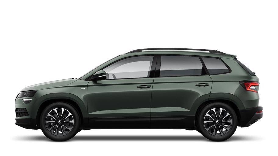 skoda karoq emerald green