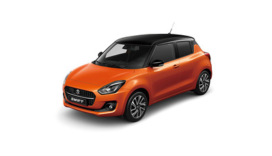 suzuki swift turuncu siyah tavan